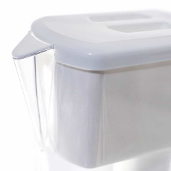 Jarra purificadora alcalinizante, branca e transparente, Gorre Jarra purificadora alcalinizante, branca e transparente, Gorre