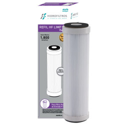 Refil plissado 9.1/4", lavável, 25 Poly Flow, para filtros de caixa d'água Acqualimp Refil plissado 9.1/4", lavável, 25 Poly Flow, para filtros de caixa d'água Acqualimp