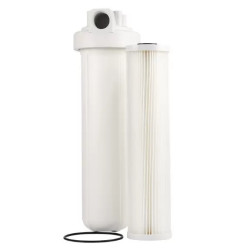 Filtro de entrada BIG 20", 50 micra, plissado, branco, r. 1.1/2", Hidrofiltros Filtro de entrada BIG 20", 50 micra, plissado, branco, r. 1.1/2", Hidrofiltros
