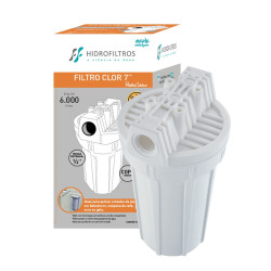 Filtro para decloração POU 7", carbon block, Hidrofiltros