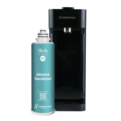 Purificador de água Hidrofiltros Facile C7, preto, com refil bacteriológico Purificador de água Hidrofiltros Facile C7, preto, com refil bacteriológico