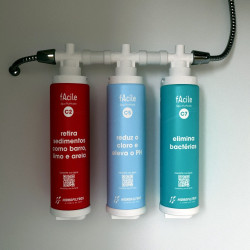 Refil Hidrofiltros Facile C7 com proteção bacteriológica Refil Hidrofiltros Facile C7 com proteção bacteriológica