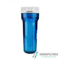 Filtro de água Hidrofiltros Clor 9.3/4", carbon block, transparente, para ponto de uso Filtro de água Hidrofiltros Clor 9.3/4", carbon block, transparente, para ponto de uso