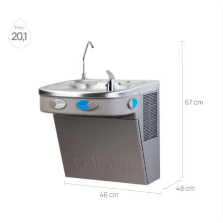 Bebedouro de pressão (purificador) de parede PDF300-2T - IBBL