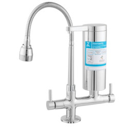 Torneira de mesa c/ filtro Imperatriz Linea Plena, bica gourmet, metal crom., 1/4 volta Torneira de mesa c/ filtro Imperatriz Linea Plena, bica gourmet, metal crom., 1/4 volta