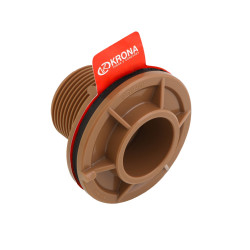Adaptador soldável 50 mm x 1.1/2”, para caixa d'água, Krona Adaptador soldável 50 mm x 1.1/2”, para caixa d'água, Krona