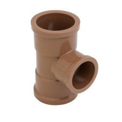 Tê de redução PVC soldável 50 x 25 mm Krona Tê de redução PVC soldável 50 x 25 mm Krona