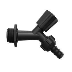 Torneira para jardim slim, preta, rosca 1/2", polipropileno Torneira para jardim slim, preta, rosca 1/2", polipropileno