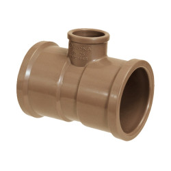 Tê de redução PVC soldável 50 x 25 mm Krona Tê de redução PVC soldável 50 x 25 mm Krona