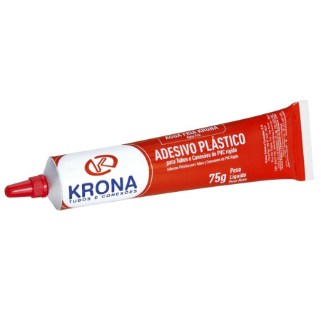 Adesivo plástico PVC bisnaga 75g Krona