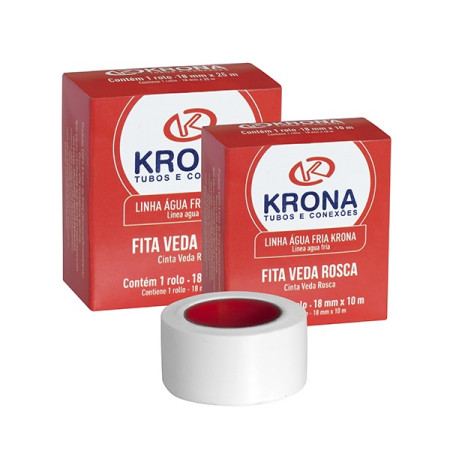 Fita veda rosca 18 mm x 10 m Krona