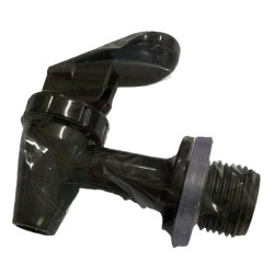 Torneira plástica preta, rosca curta 1/2" BSP, alavanca superior Torneira plástica preta, rosca curta 1/2" BSP, alavanca superior