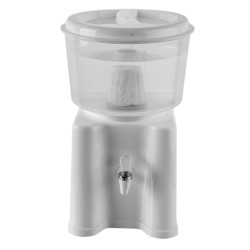 Purificador de água por gravidade Lazarios, branco, com suporte Purificador de água por gravidade Lazarios, branco, com suporte