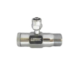 Válvula redutora de pressão para água rosca 1/2" saída mangueira 3/8" - Lemarc Válvula redutora de pressão para água rosca 1/2" saída mangueira 3/8" - Lemarc
