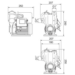 Pressurizador de água Lorenzetti PL 400P, bivolt, com fluxostato e pressostato Pressurizador de água Lorenzetti PL 400P, bivolt, com fluxostato e pressostato