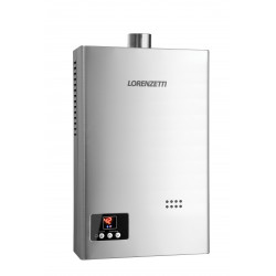 Aquecedor de água a gás Lorenzetti LZ 1600D-I, digital, inox, GLP  Aquecedor de água a gás Lorenzetti LZ 1600D-I, digital, inox, GLP