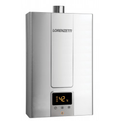Aquecedor de água a gás Lorenzetti LZ 2000DE-I, digital, inox, GLP Aquecedor de água a gás Lorenzetti LZ 2000DE-I, digital, inox, GLP