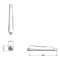 Cano para chuveiro Lorenzetti, branco Cano para chuveiro Lorenzetti, branco