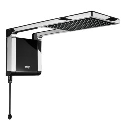 Chuveiro Lorenzetti Acqua Storm Ultra, preto e cromado, 7800 W, 220V Chuveiro Lorenzetti Acqua Storm Ultra, preto e cromado, 7800 W, 220V