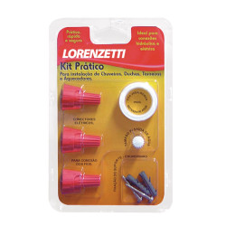 Kit Prático Lorenzetti, para instalação de duchas, chuveiros, torneiras e aquecedores Kit Prático Lorenzetti, para instalação de duchas, chuveiros, torneiras e aquecedores