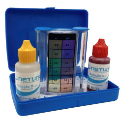 Estojo de testes Netuno, cloro e pH Estojo de testes Netuno, cloro e pH