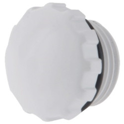 Tampão rosqueável plástico 1/2" com anel de vedação Tampão rosqueável plástico 1/2" com anel de vedação