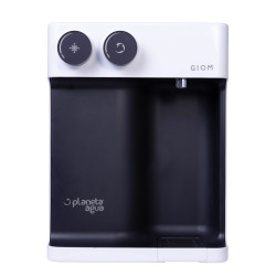 Purificador de água refrigerado Planeta Água Giom, branco e preto, compressor 127 V, água alcalina Purificador de água refrigerado Planeta Água Giom, branco e preto, compressor 127 V, água alcalina