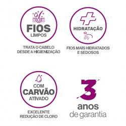 Purificador de água para chuveiro Pure9 Cabelos, Planeta Água Purificador de água para chuveiro Pure9 Cabelos, Planeta Água