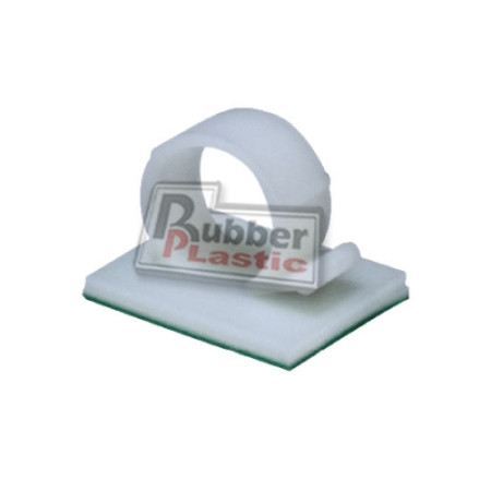 Fixador auto-adesivo RK-1 natural, mang. 1/4", c/ 10 un., Rubberplastic Fixador auto-adesivo RK-1 natural, mang. 1/4", c/ 10 un., Rubberplastic