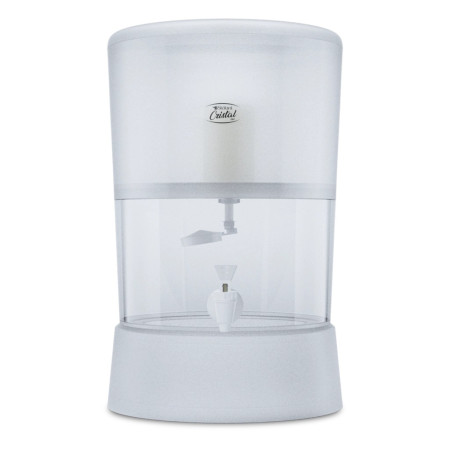 Purificador filtro plástico por gravidade Cristal Plus 6 L, transparente, com vela Tripla Ação e boia - Stéfani