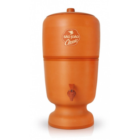 Purificador filtro de barro São João Classic 8L com 2 velas tripla ação e boias - Stéfani