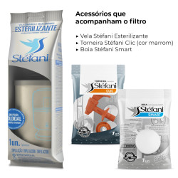 Purificador filtro de barro e plástico cristal Advance Plus 6 L, Cerâmica Stéfani Purificador filtro de barro e plástico cristal Advance Plus 6 L, Cerâmica Stéfani