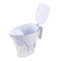 Jarra purificadora Ulfer Pratic, alcalinizante, branca e transparente Jarra purificadora Ulfer Pratic, alcalinizante, branca e transparente