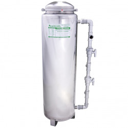 Filtro central de areia (quartzo) com carvão em inox 2000 l/h - Acquamais Filtro central de areia (quartzo) com carvão em inox 2000 l/h - Acquamais
