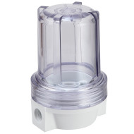 Carcaça transparente 5" rosca plástica 1/2" para filtros de água BBI Carcaça transparente 5" rosca plástica 1/2" para filtros de água BBI