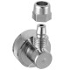 Caps cromado rosca interna 3/4" e saída lateral para mangueira de 3/8"