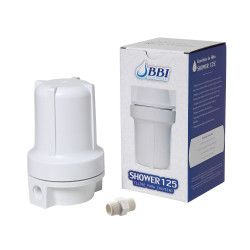 Filtro para chuveiro BBI Shower 125, 5", branco (remoção de cloro e sujeira) Filtro para chuveiro BBI Shower 125, 5", branco (remoção de cloro e sujeira)