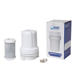 Filtro para chuveiro BBI Shower 125, 5", branco (remoção de cloro e sujeira) Filtro para chuveiro BBI Shower 125, 5", branco (remoção de cloro e sujeira)