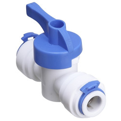 Registro mini válvula plástica com engate rápido para mangueiras de 5/16" (7,94 mm) Registro mini válvula plástica com engate rápido para mangueiras de 5/16" (7,94 mm)