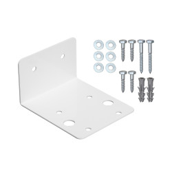 Suporte metálico de parede para carcaças BIG com kit de parafusos Suporte metálico de parede para carcaças BIG com kit de parafusos