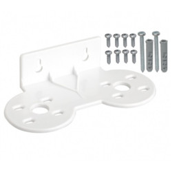 Suporte duplo plástico para carcaças 2,5", c/ kit parafusos Suporte duplo plástico para carcaças 2,5", c/ kit parafusos