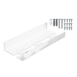 Suporte triplo metálico para carcaças de filtros d'água de diâmetro padrão, com kit de parafusos Suporte triplo metálico para carcaças de filtros d'água de diâmetro padrão, com kit de parafusos