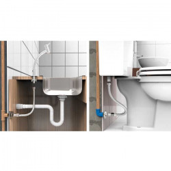 Flexível para água com revestimento em aço inox, 0,6 m, roscas M x F de 1/2" - Blukit Flexível para água com revestimento em aço inox, 0,6 m, roscas M x F de 1/2" - Blukit