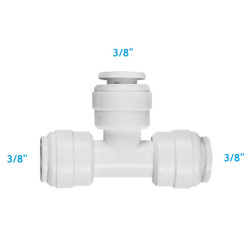 União em Tê engates para mangueira 3/8"