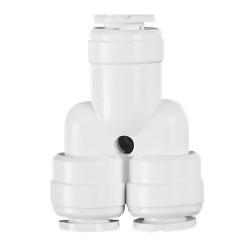 União em Y para mangueiras de 1/4"  União em Y para mangueiras de 1/4"