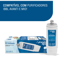 Refil E3 Compacto para purificadores de água IBBL Avanti e Mio - Planeta Água Refil E3 Compacto para purificadores de água IBBL Avanti e Mio - Planeta Água