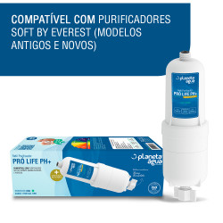 Refil Pro Life PH+ para purificadores de água Soft Everest com adição de minerais Refil Pro Life PH+ para purificadores de água Soft Everest com adição de minerais