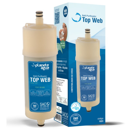 Refil Top Web para purificadores de água Europa modelos HF By Hebe e Bliss