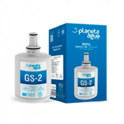 Filtro de água GS-2 Planeta Água para geladeiras side by side Samsung diversos modelos Filtro de água GS-2 Planeta Água para geladeiras side by side Samsung diversos modelos